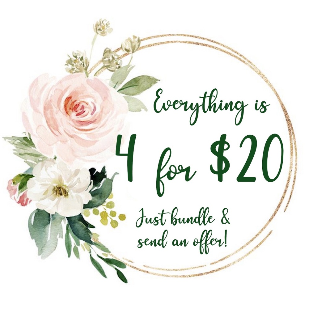 🌺 SALE 4 for $20 on EVERYTHING!! Just Bundle & Send an Offer!! 🌺